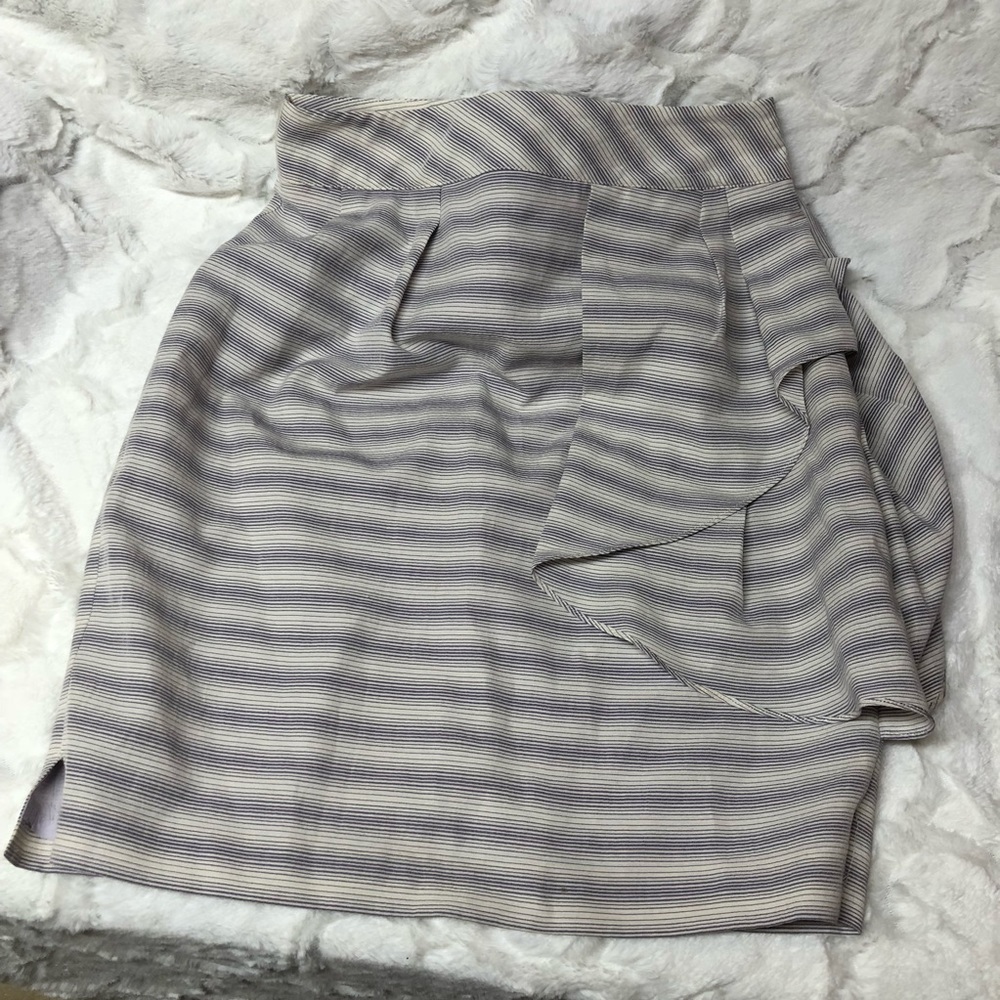 Anthropologie Yoana Baraschi White Purple Skirt 0